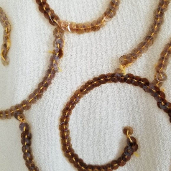 LAST CHANCE Vintage 1930s boxy top with sequins and pleats - Picture 3 of 8